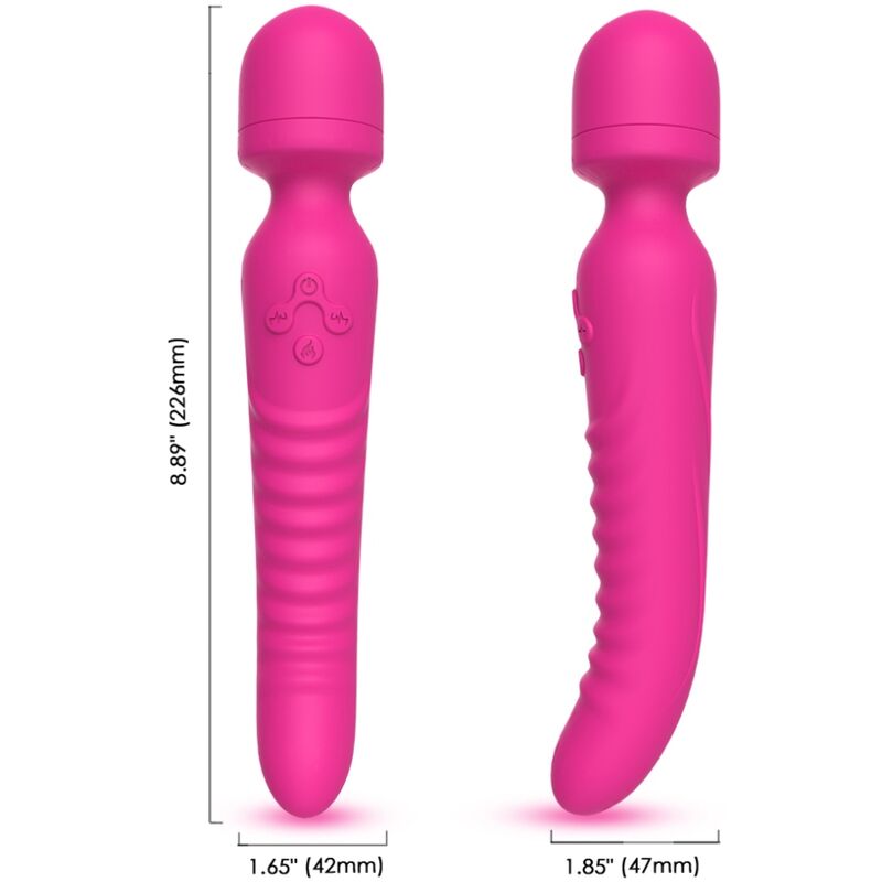 ARMONY - MISSION MASSAGEAPPARAT & VIBRATOR VARMEFFEKT FUCHSIA