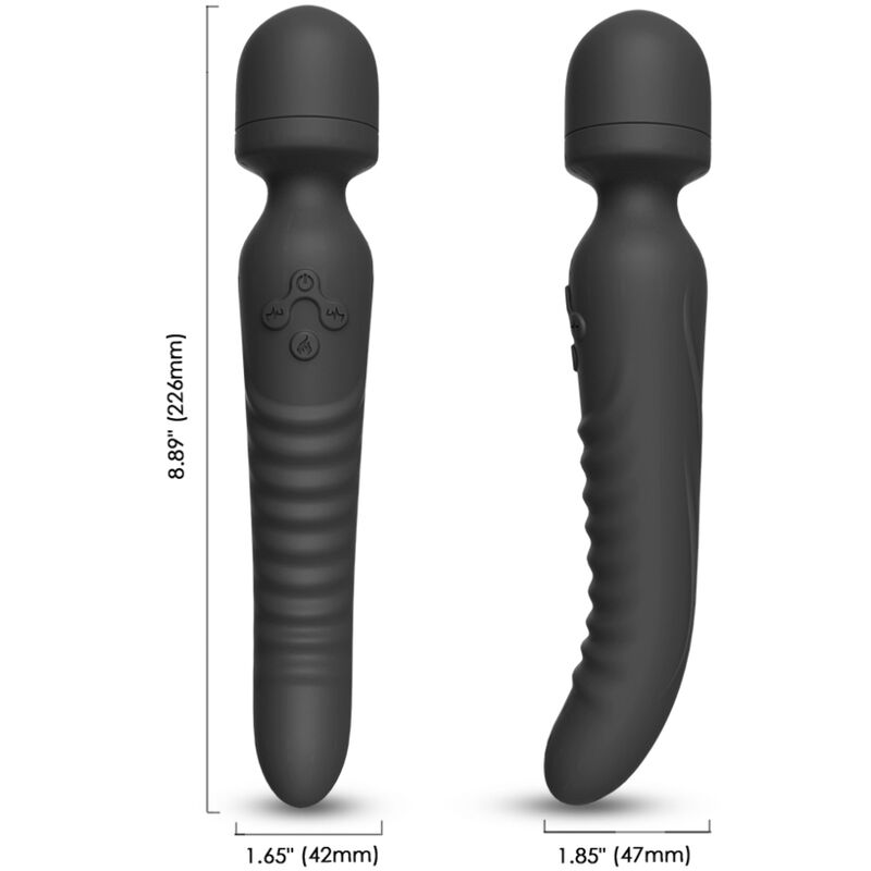 ARMONY - MISSION MASSAGEAPPARAT & VIBRATOR VARMEFFEKT SORT