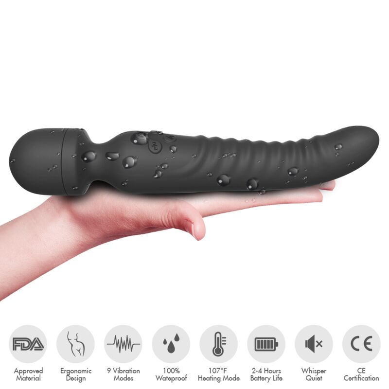 ARMONY - MISSION MASSAGEAPPARAT & VIBRATOR VARMEFFEKT SORT