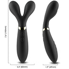 ARMONY - Y-WAND MASSAGEAPPARAT & VIBRATOR DOBBELTHOVEDT SORT