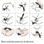 ARMONY - Y-WAND MASSAGEAPPARAT & VIBRATOR DOBBELTHOVEDT SORT