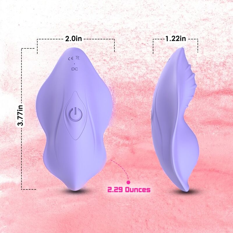 ARMONY - WHISPER WEARABLE PATIES VIBRATOR FJERNBETJENING LILLA