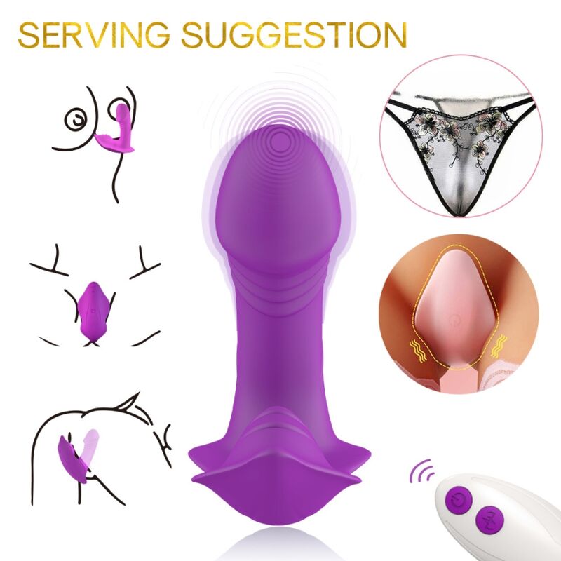 ARMONY - FLØJTEVIBRATOR INTRODUCERBAR FJERNBETJENING LILLA