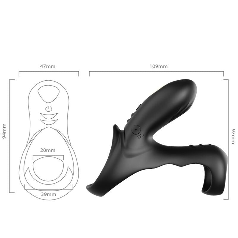 ARMONY - RANGER DOBBELT VIBRATORRING TIL PAR SORT
