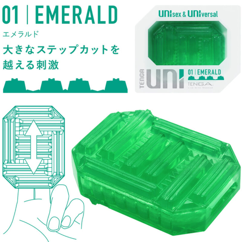 TENGA - UNI VARIETY MASTURBATOR FINGERBØLGEPAKKE 4 ENHEDER