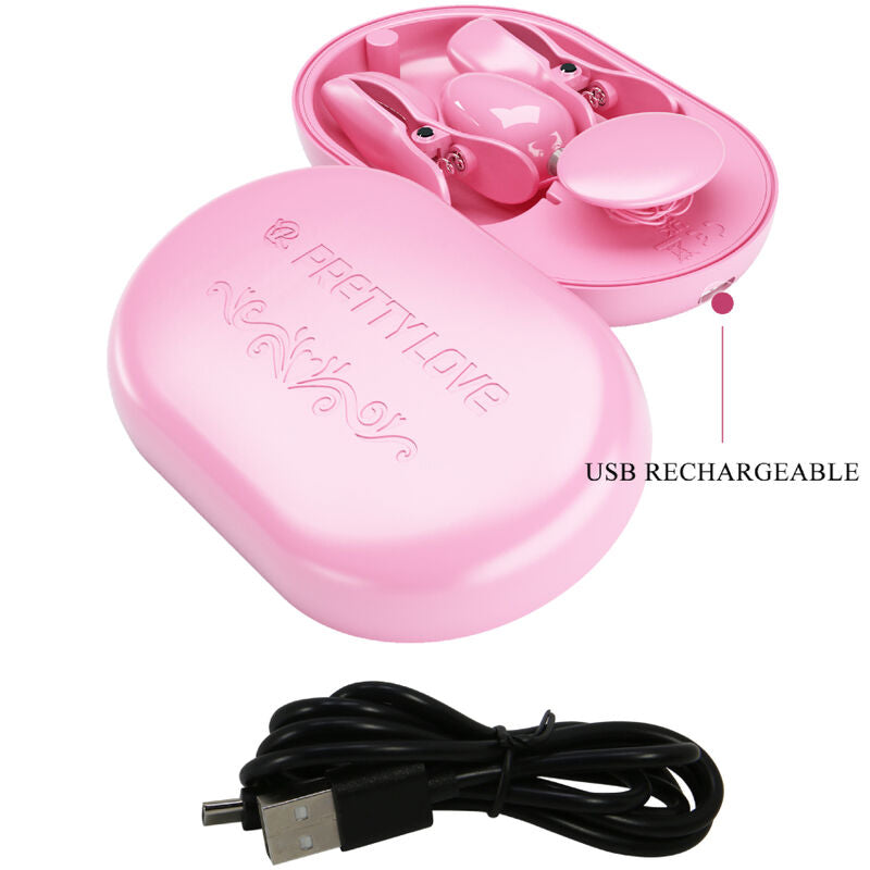 PRETTY LOVE - OVERRASKELSESBOX LYSERØD ELEKTROSTIMULATIONSPINCETT