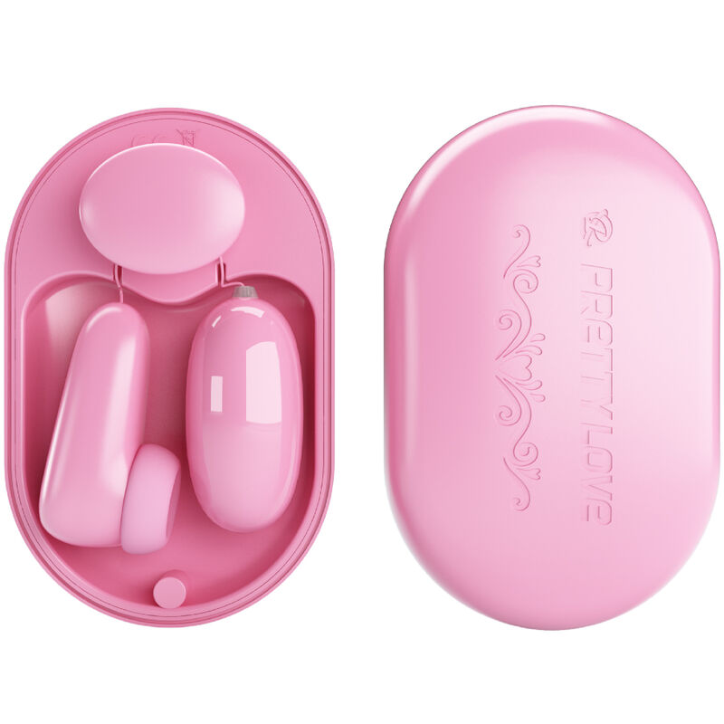 PRETTY LOVE - MAGIC BOX VIBRERENDE KUGLET & PINK STIMULATOR