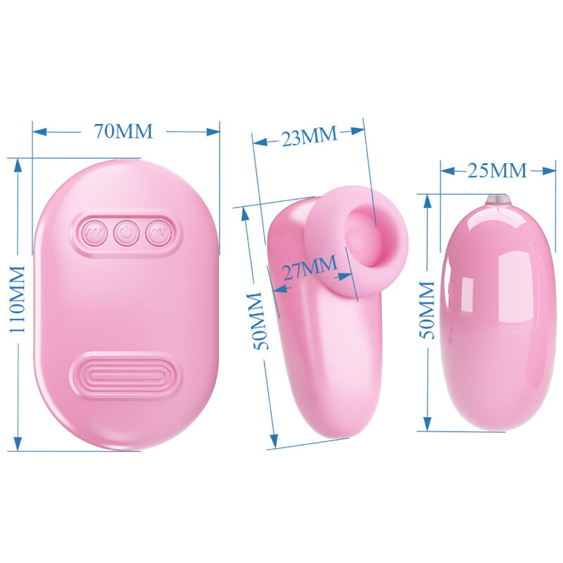 PRETTY LOVE - MAGIC BOX VIBRERENDE KUGLET & PINK STIMULATOR