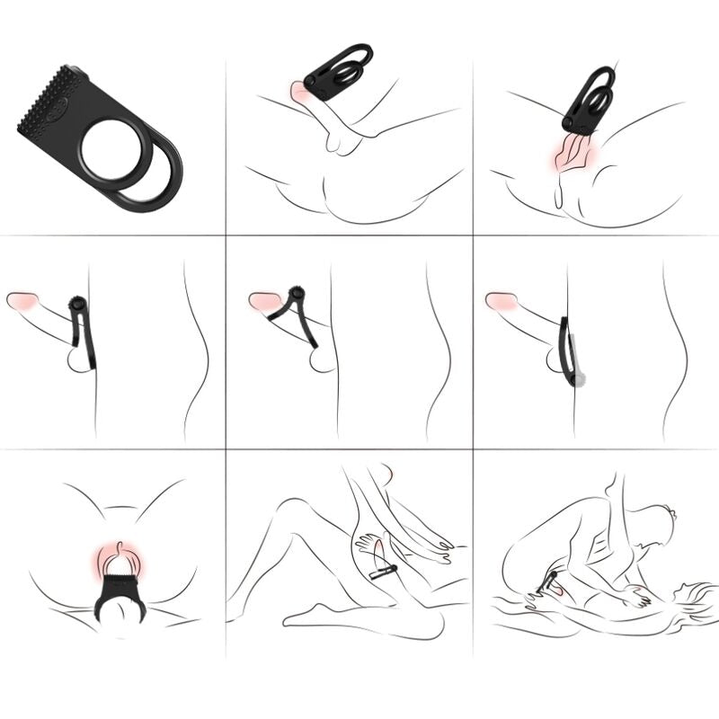 ARMONY - TVILLINGER DOBBELT VIBRATORRING TIL PAR SORT