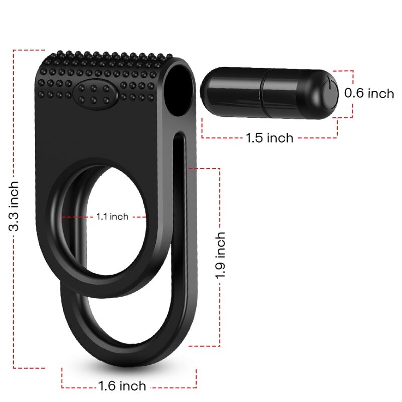 ARMONY - TVILLINGER DOBBELT VIBRATORRING TIL PAR SORT