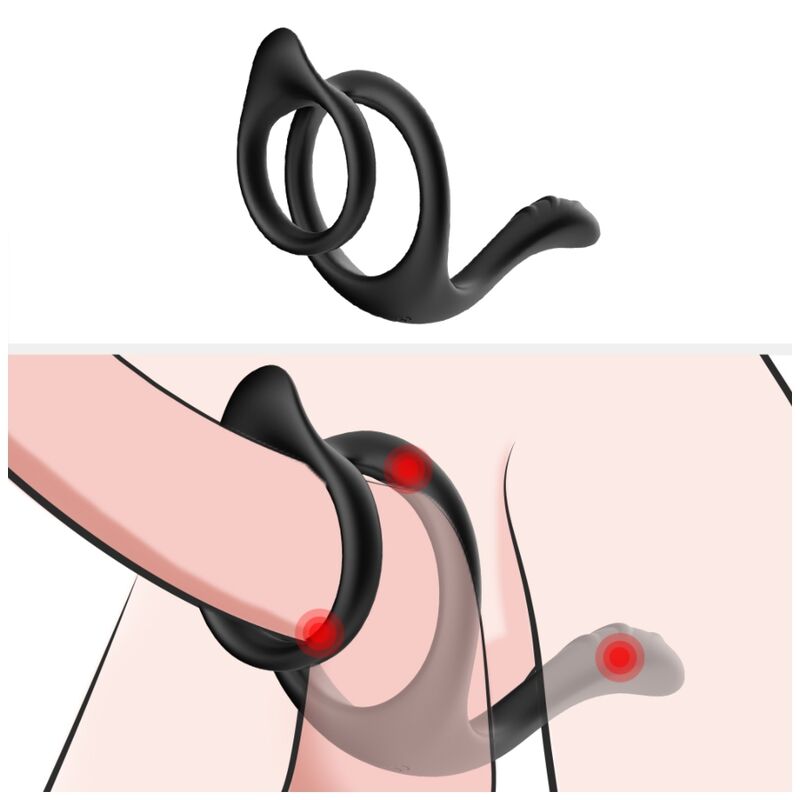 ARMONY - TAIL DOBBELT ANAL RING SORT