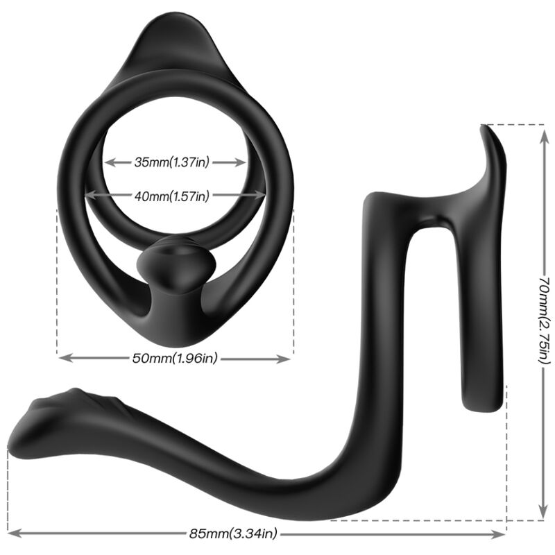 ARMONY - TAIL DOBBELT ANAL RING SORT