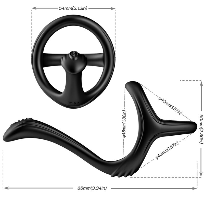 ARMONY - TREASURE DOBBELT ANAL RING SORT