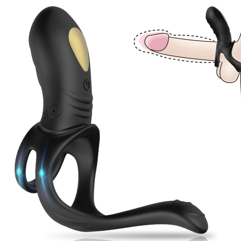 ARMONY - JOY JUMPER RING VIBRATOR TIL PAR & ANALPLUG SORT