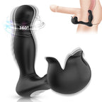 ARMONY - SURROUND VIBRATOR ANAL & STIMULATOR TESTIKLER FJERNBETJENING SORT