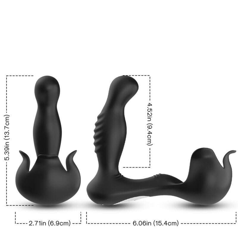 ARMONY - SURROUND VIBRATOR ANAL & STIMULATOR TESTIKLER FJERNBETJENING SORT