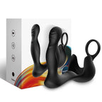 ARMONY - SURROUND VIBRATOR ANAL & STIMULATOR TESTIKLER & RING FJERNBETJENING SORT