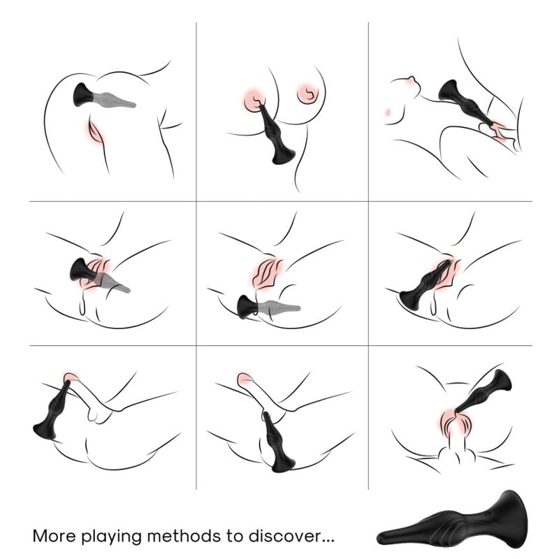 ARMONY - VIBRATOR & ANALPLUG FJERNBETJENING SORT