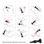 ARMONY - VIBRATOR & ANALPLUG FJERNBETJENING SORT