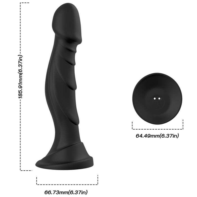 ARMONY - DILDOVIBRATOR & ANALPLUG FJERNBETJENING SORT