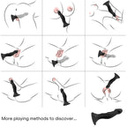 ARMONY - DILDOVIBRATOR & ANALPLUG FJERNBETJENING SORT