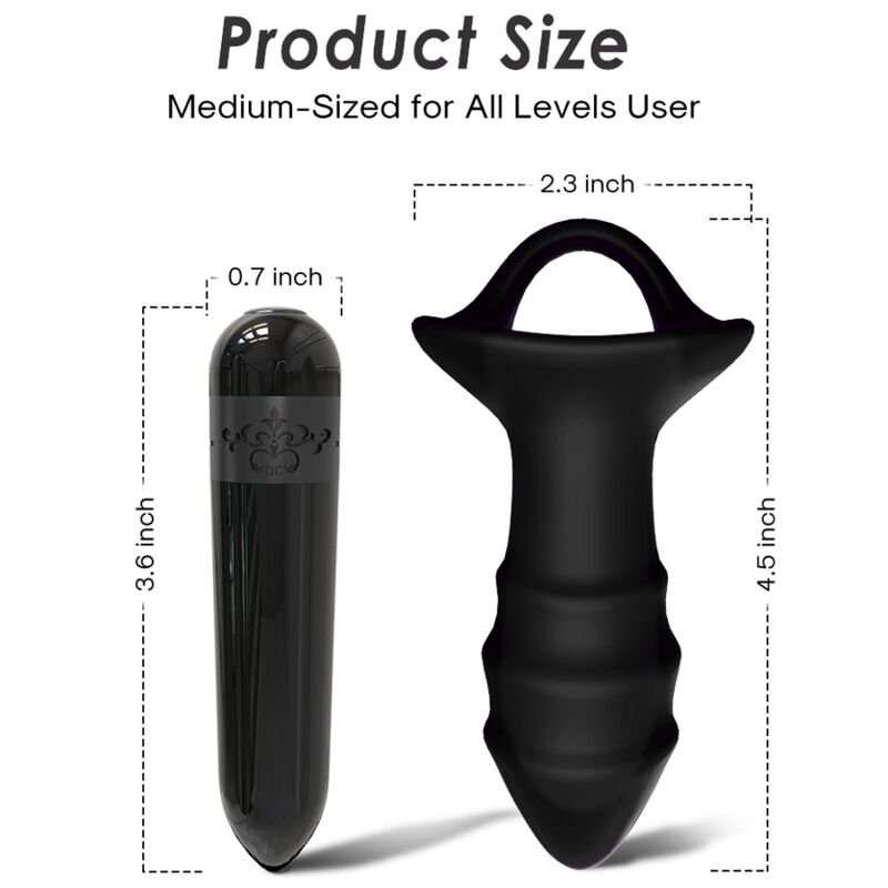 ARMONY - KYLIN FINGERVIBRATOR & ANALPLUG FJERNBETJENING SORT