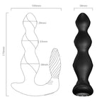 ARMONY - MANFUN VIBRATOR & STIMULATOR ANALPLUG FJERNBETJENING SORT