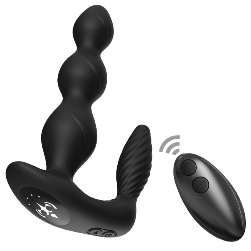 ARMONY - MANFUN VIBRATOR & STIMULATOR ANALPLUG FJERNBETJENING SORT