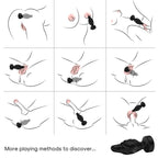 ARMONY - VIBRATOR & ANALPLUG FJERNBETJENING SORT