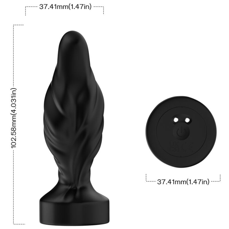 ARMONY - VIBRATOR & ANALPLUG FJERNBETJENING SORT