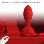 ARMONY - PINK VIBRATOR & ANALPLUG LILLE FJERNBETJENING RØD