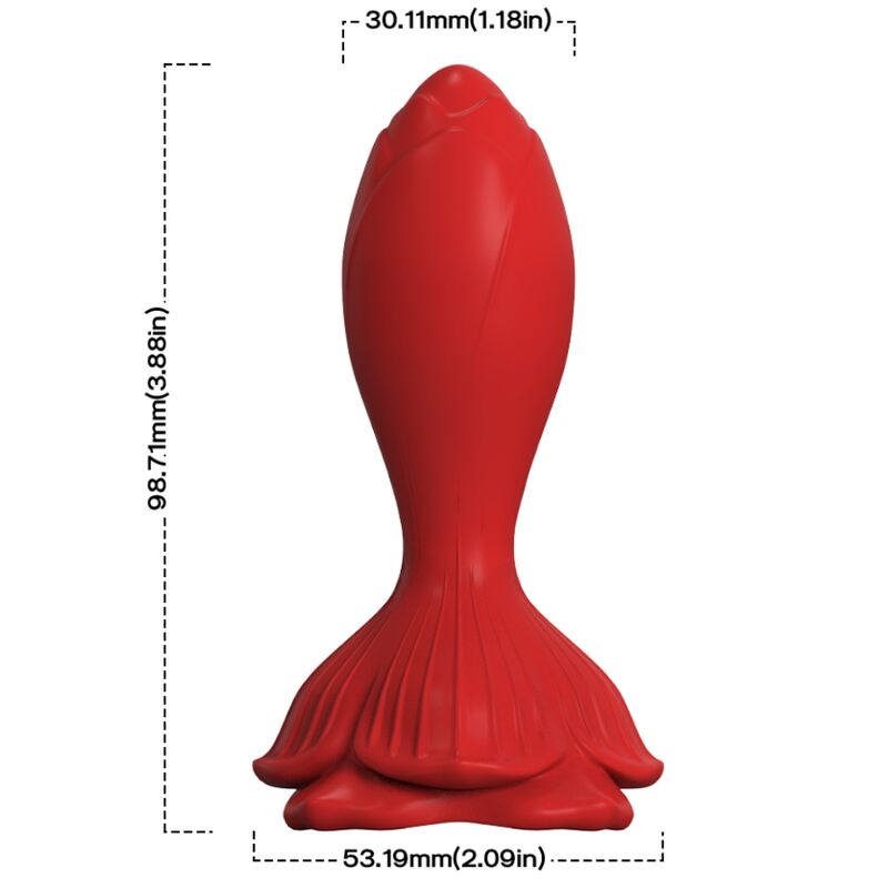 ARMONY - PINK VIBRATOR & ANALPLUG LILLE FJERNBETJENING RØD