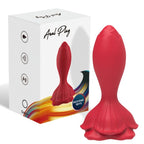 ARMONY - PINK VIBRATOR & ANALPLUG LILLE FJERNBETJENING RØD
