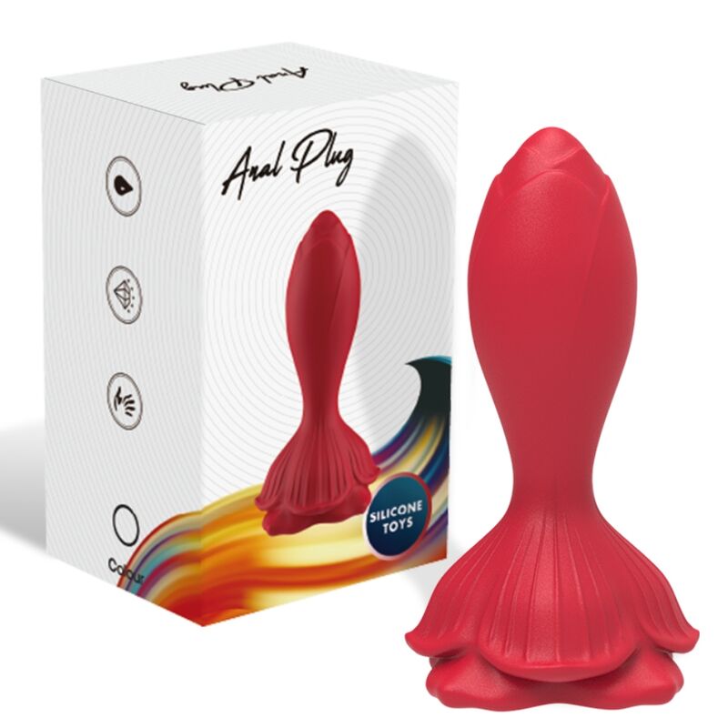 ARMONY - PINK VIBRATOR & ANALPLUG LILLE FJERNBETJENING RØD