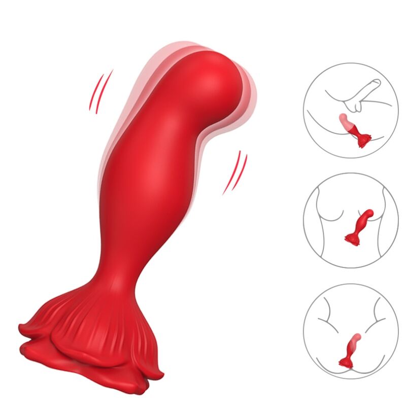 ARMONY - PINK VIBRATOR & ANALPLUG FJERNBETJENING RØD
