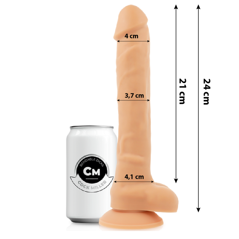 COCK MILLER - SILIKONE DENSITY ARTIKULERBAR COCKSIL 24 CM