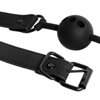 FETISH UNDERSODIG BONDAGE - ÅNDBAR SILIKONE KUGLE GAG