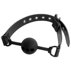 FETISH UNDERSODIG BONDAGE - ÅNDBAR SILIKONE KUGLE GAG