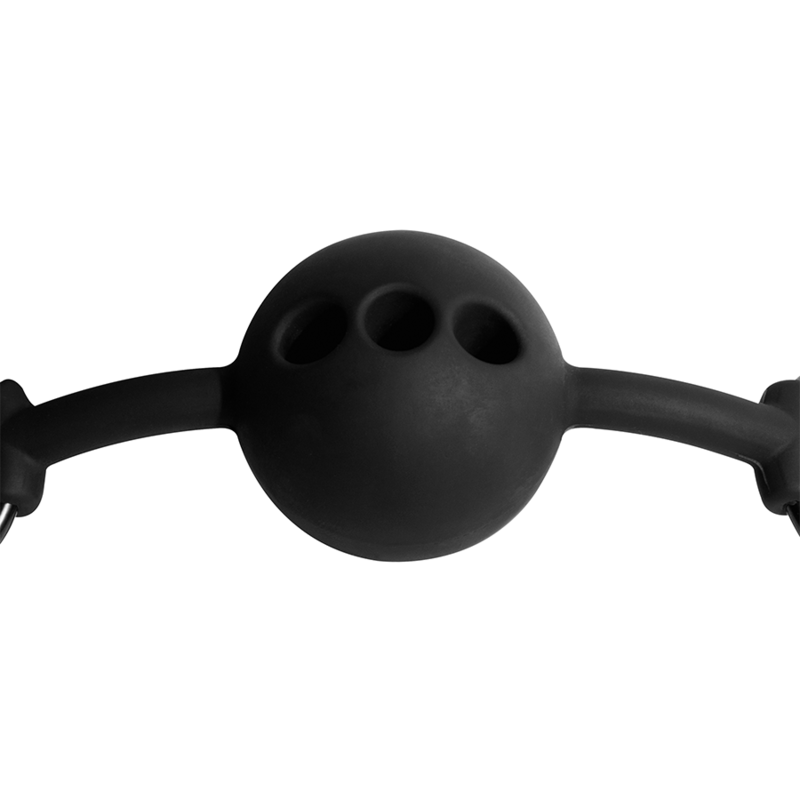 FETISH UNDERSODIG BONDAGE - ÅNDBAR SILIKONE KUGLE GAG