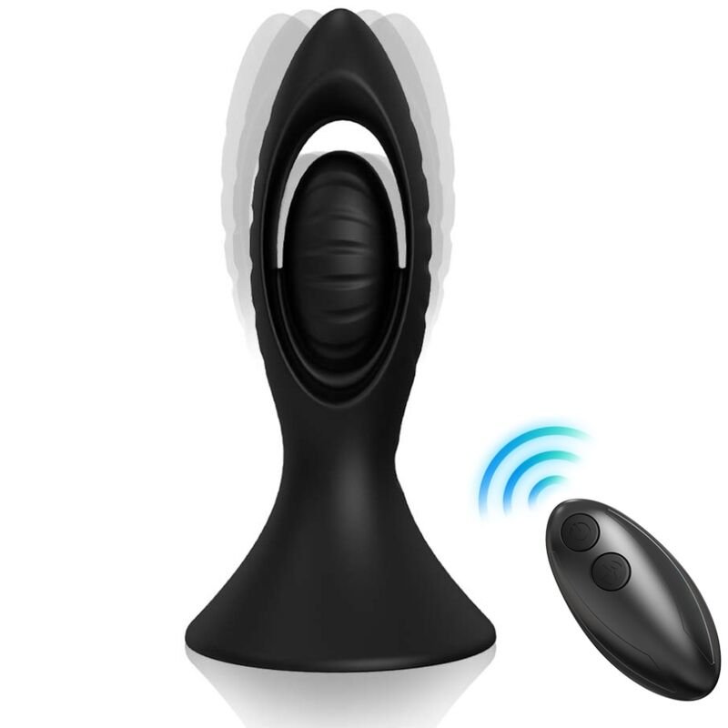 ARMONY - VIBRATOR & ANALPLUG SILIKONE SORT