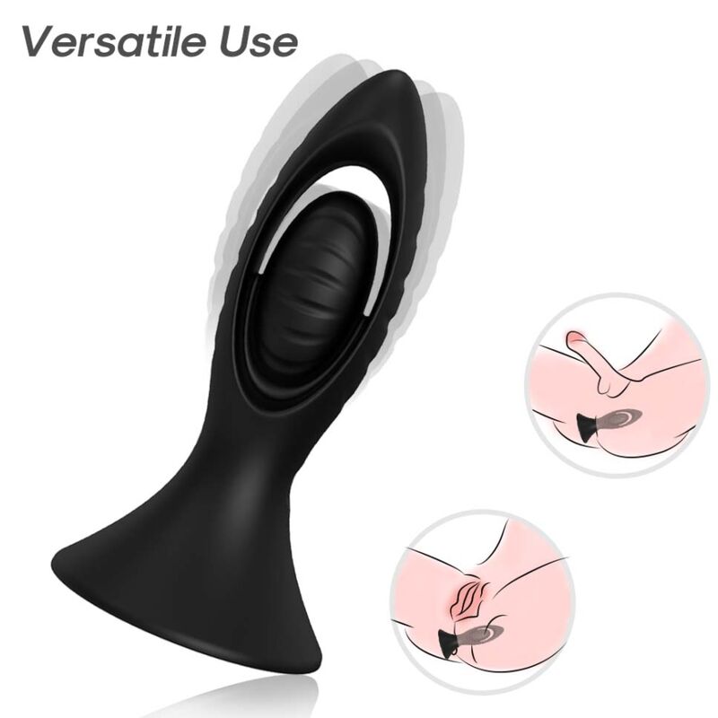 ARMONY - VIBRATOR & ANALPLUG SILIKONE SORT