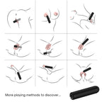 ARMONY - KRIGSHOVEDSVIBRATOR KUGLEFJERNBETJENING SORT 2 CM X 8,8 CM