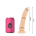 DELTA CLUB - LEGETØJ DILDO NATURLIG MEDICINSK SILIKONE 17 CM -O- 3 CM