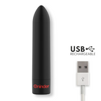 ONINDER - BERLIN KUGLEVIBRATOR SORT 9 TILSTAND 8,5 X 2 CM - GRATIS APP