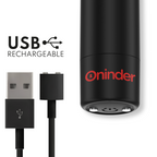 ONINDER - BERLIN KUGLEVIBRATOR SORT 9 TILSTAND 8,5 X 2 CM - GRATIS APP