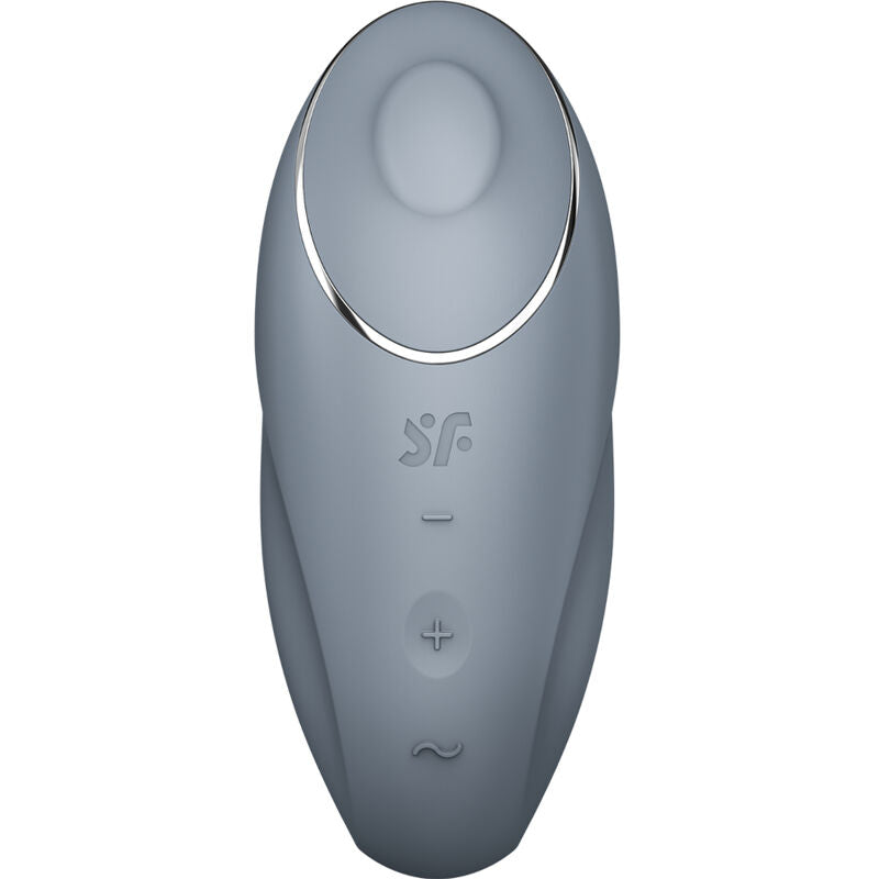 SATISFYER - TAP & CLIMAX 1 LAY-ON VIBRATOR GRÅ