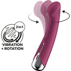 SATISFYER - SPINNING G-SPORT 1 ROTATOR VIBRATOR RØD