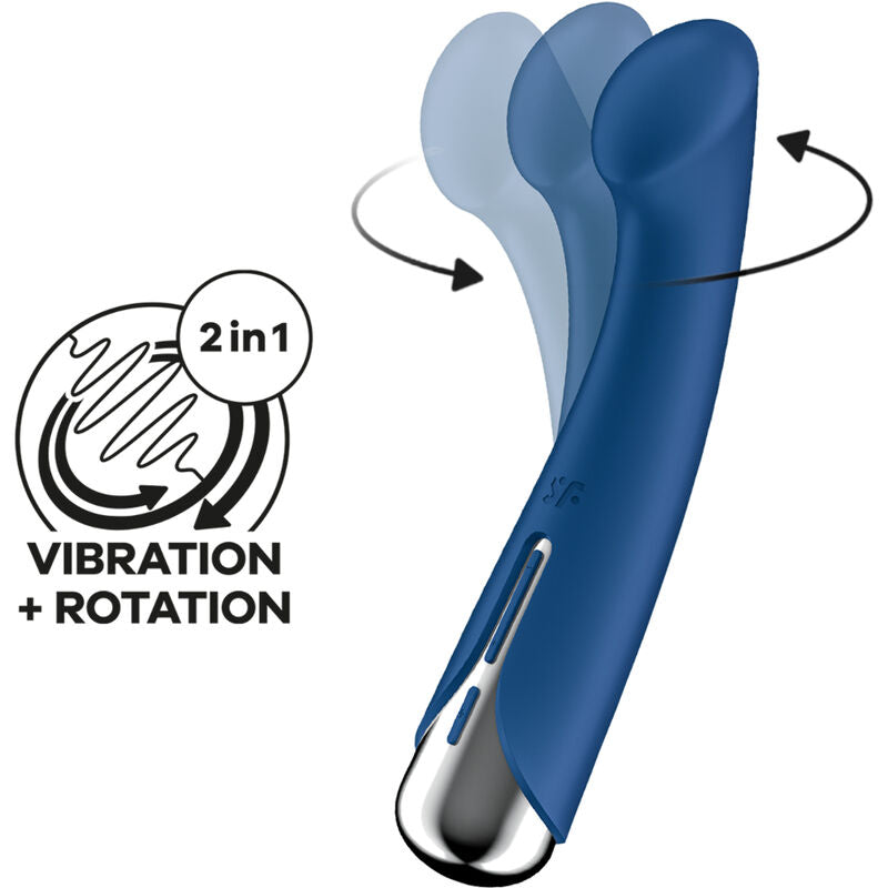 SATISFYER - SPINNING G-SPORT 1 ROTATOR VIBRATOR BLÅ