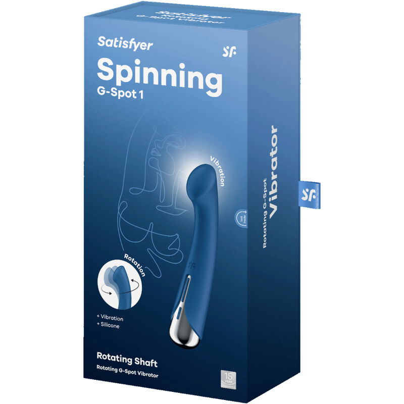 SATISFYER - SPINNING G-SPORT 1 ROTATOR VIBRATOR BLÅ