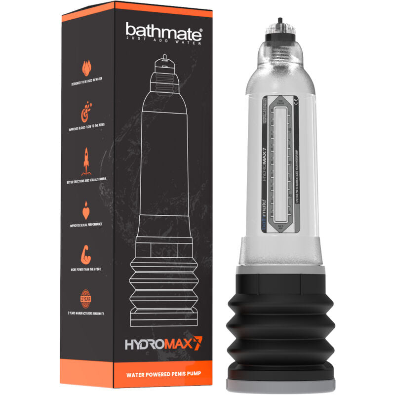BATHMATE - HYDROMAX 7 TRANSPARENT PENISØKRENDE PUMPE